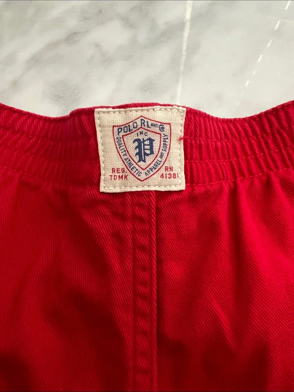 Ralph Lauren Boys Red Polo League Shorts- NWOT